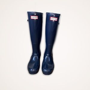 hunter boots navy